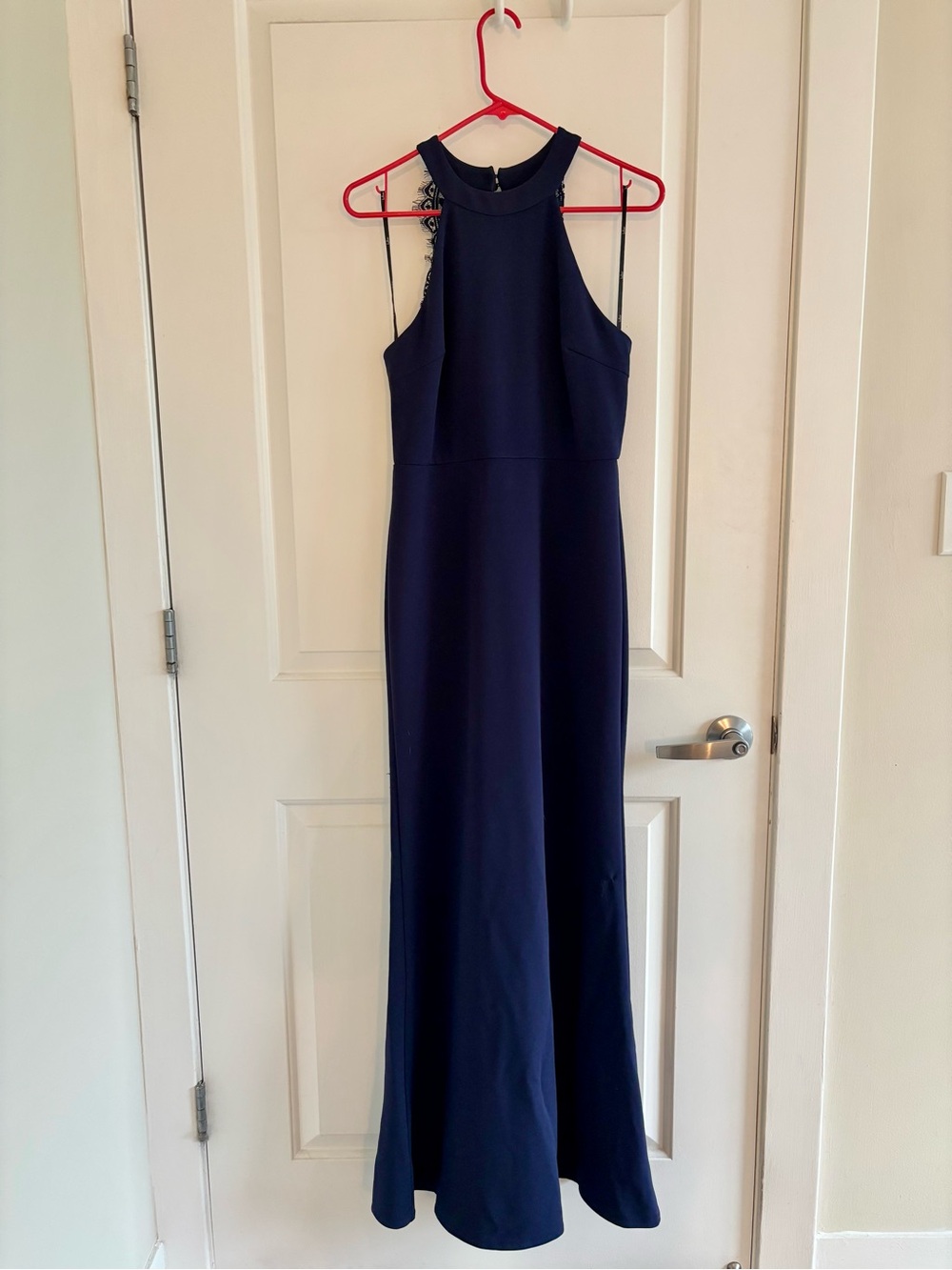 Lulu's Navy Halter Maxi Dress